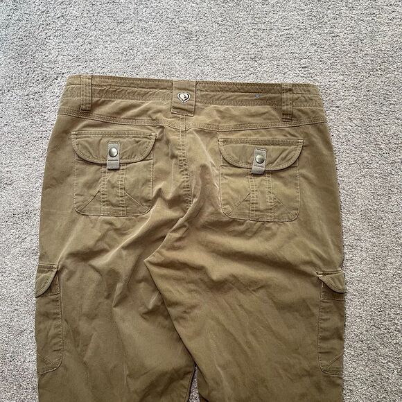 Kuhl Splash Vintage Patina Dye Women’s Roll Up Cargo Pants Brown Hiking Sz 10 - Picture 4 of 7